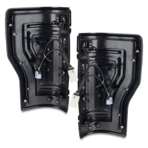 Ford F-350 LED Tail Lights - Rear - ORACLE Lighting - Flush Mount, Black Series - Black - `17-`22